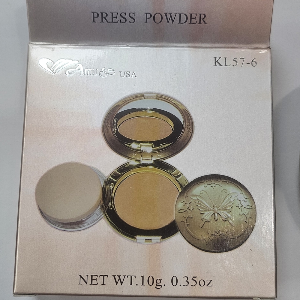 Amuse USA Press Powder KL57-6 Toast Matte Butterfly Compact New In Box